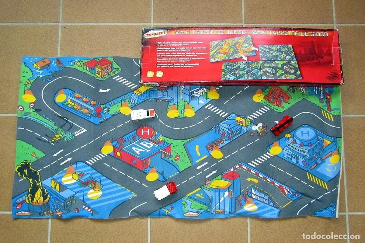 Majorette Creatix Playmat | Antislip-speelmat incl 3 Autos 1 10 op 55cm